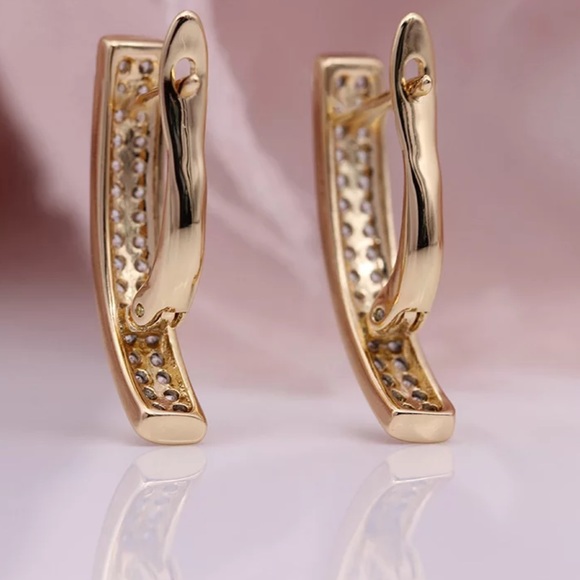 🌟 Rose Gold Earrings - Picture 2 of 6